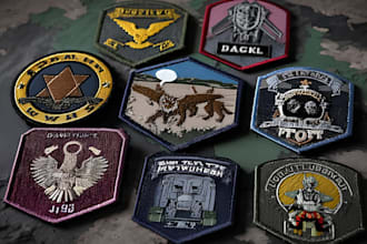 create a artistic military tactical army logo design