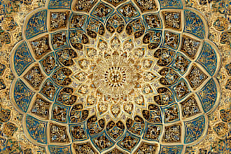 design an intricate islamic geometric patterns and motifs