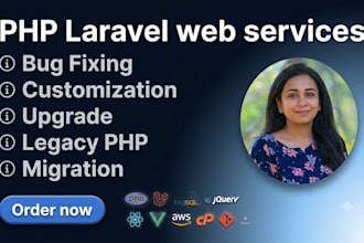do laravel app maintenance, bug fix, upgrade and migration