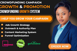 promote your crowdfunding campaign with ads, outreach and expert growth