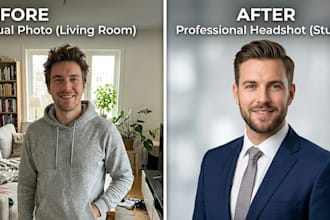 create realistic ai headshots for linkedin, CV, dating