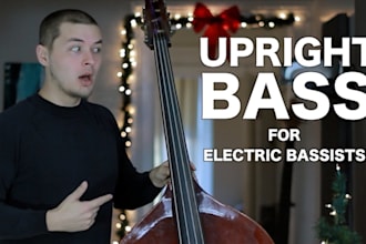 record pro upright acoustic bass or double bass for your music stlye