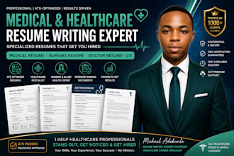 write medical resume, healthcare resume, nursing CV, doctor ats resume