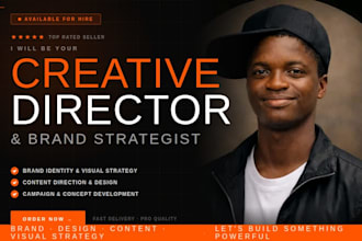 be your creative director , brand identity, visual strategy, content creation