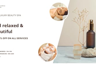 create elegant spa and beauty salon promotion fl