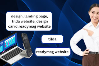 design, landing page, tilda website, design carrd,readymag website