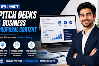 write pitch decks and business proposal content