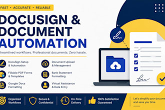create docusign, pandadoc, signnow template and automation virtual assistance