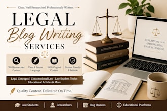 write legal blog and law related content