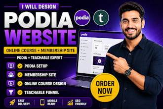do podia website podia membership website online course teachable course website