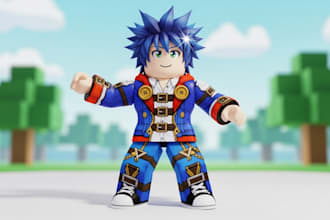 create custom roblox character avatar, outfit and skin design