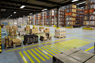 do cgi warehouse design, storage facility, logistics hub, warehouse layout