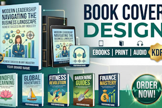 design a book cover and a KDP book cover design