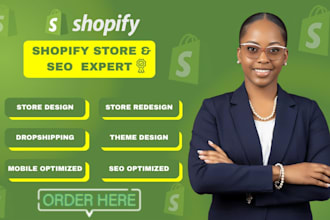 do shopify store design and redesign shopify website design dropshipping store