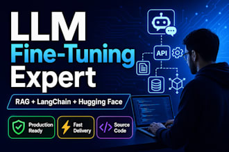 fine tune llm with lora, qlora, rag and deploy custom ai model for your business