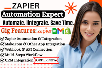setup zapier or make automation zapier webhook, zapier integration zapier expert