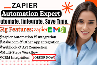 setup zapier or make automation zapier webhook, zapier integration zapier expert