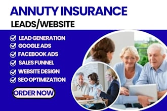 annuity leads life insurance leads pension leads insurance website final expense