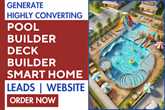 generate pool builders leads, deck builders, smart home website