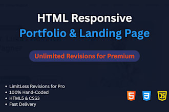 build a responsive portfolio landing page