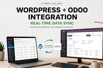 l design a high converting wordpress site with odoo erp integration