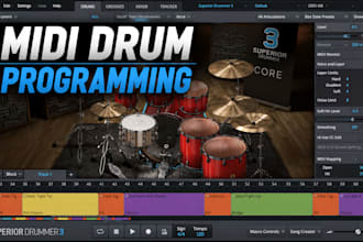 program realistic metal drums for your song