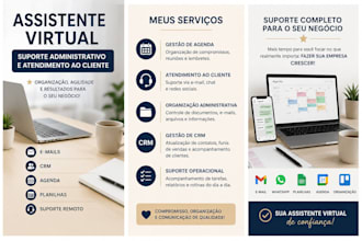 prestar suporte administrativo e atendimento ao cliente