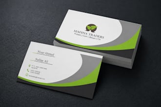 design professional modern business card and visiting card