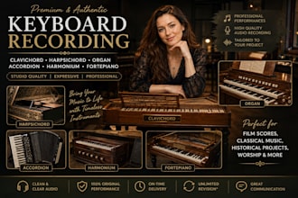clavichord, harpsichord, organ, accordion, harmonium and fortepiano tracks