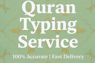 do quran and arabic typing with 100 percent accuracy