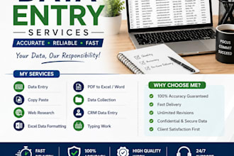 provide fast and error free data entry service