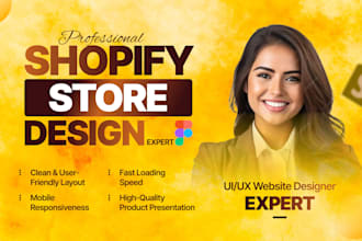 design a premium shopify store with stunning UI UX