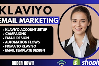 setup klaviyo email marketing flows and campaign figma to klaviyo email designs