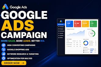 setup and manage google ads, adwords campaign, ppc campaign, for ecommerce store