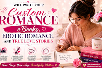 write your romance ebooks, erotic romance, true love story