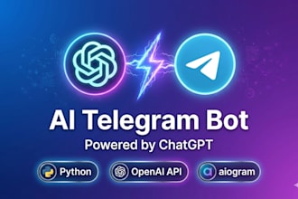 build an ai telegram bot with chatgpt and python