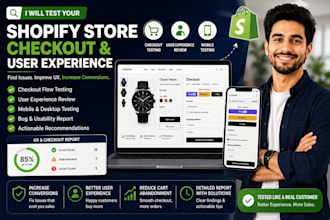 test your shopify store checkout and user experience