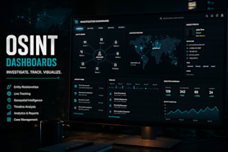 create an investigative dashboard or osint interface