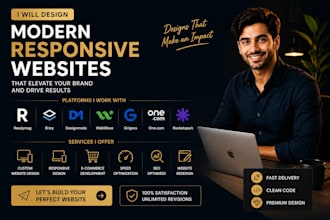 design readymag, brizy and designmodo websites