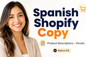 write high converting ecommerce copy for spanish shopify brands