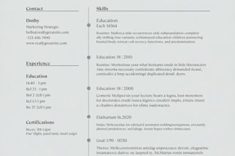create a professional ats friendly CV and cover letter