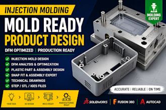 design injection molds for plastic consumer products and enclosures