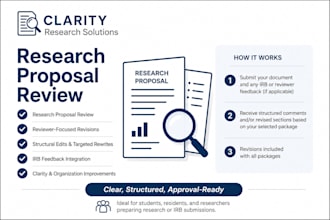 review and optimize your research proposal