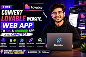 convert lovable web app to ios and android app using capacitor fast