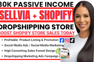 promote shopify sellvia dropshipping store shopify marketing sellvia marketing
