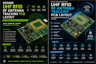 design uhf rfid rf antenna tracking pcb layout for embedded communication system