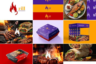 design modern coffee shop, cafe, bar and restaurant logo design