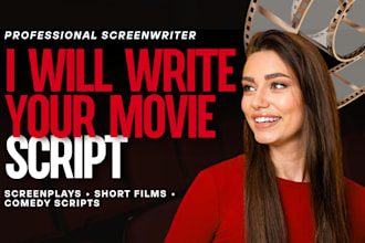 ghostwrite movie script screenplay, film, comedy script screenwriting short film
