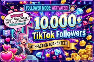 get you 20,000 tiktok followers high quality service
