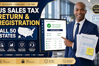 file sales tax return and registration in all 50 US states